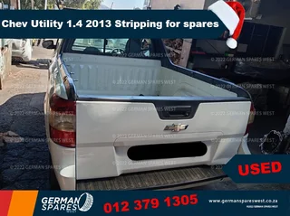 2013 Chevrolet Utility 1.4 Stripping for spares