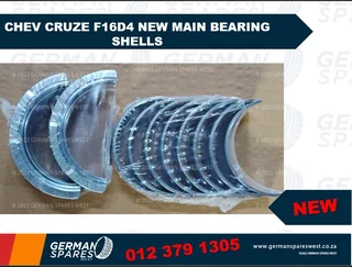 Chev Cruze F16D4 New Main Bearing Shells
