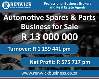 Business for Sale: Automotive Spares &amp; Parts in Mauritius