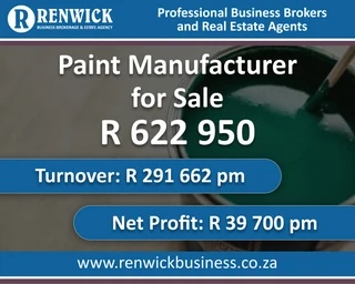 Business for Sale: Paint Manufacturer in CPT