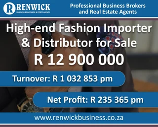 Business for Sale: High-end Fashion Importer &amp; Distributor