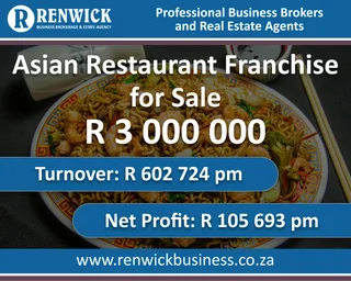Business for Sale: Asian Restaurant Franchise