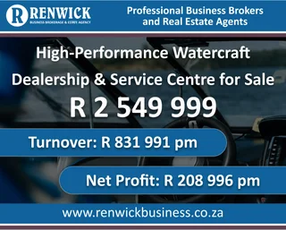 Business for Sale: High-Performance Watercraft Dealership &amp; Service Centre