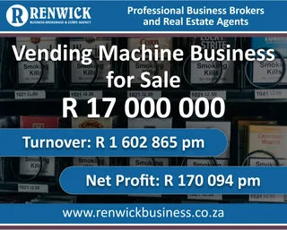 Business for Sale: Vending Machine Business