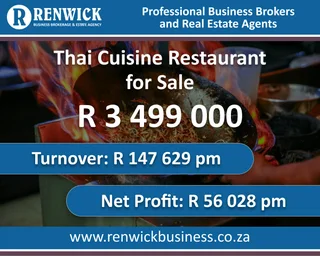 Business for Sale: Thai Cuisine Restaurant