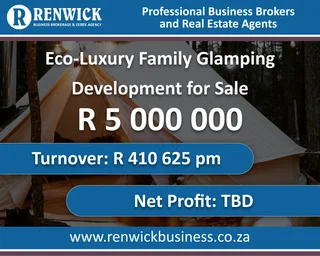 Business for Sale: Eco-Luxury Family Glamping Development