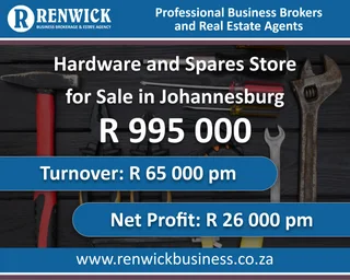 Business for Sale: hardware and Spares Store