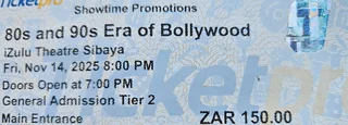 80s and 90s Era of Bollywood Tickets for Sale