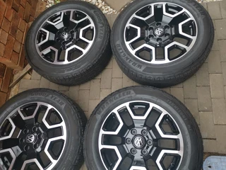 20inch Vw Amarok Oem Mags With 255/55/20 Goodyear New Set R17000 (6x139pcd) Fits On Ford Everest