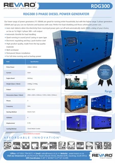 Revaro gensets will keep your lights on