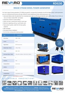 Revaro gensets will keep your lights on