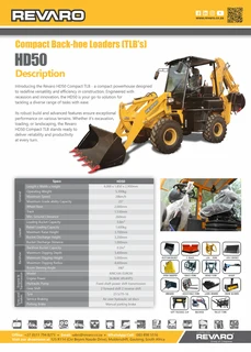 Revaro HD50 midrange Articulated Backhoe Loader