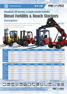 Revaro All Terrain 2.5 and 3.5 tons Go anywhere forklifts