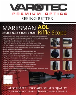Varotec Marksman AOL range hunting rifle scopes