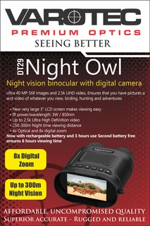 Varotec DT 39 Night Owl sees 300m in complete darkness