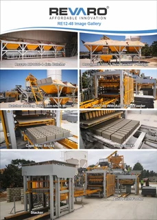 Brick block and paver making machines by Revaro