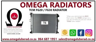 TCM FG20 Forklift Radiators, Radiator