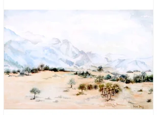 Irene Davy Bushveld Landscape painting