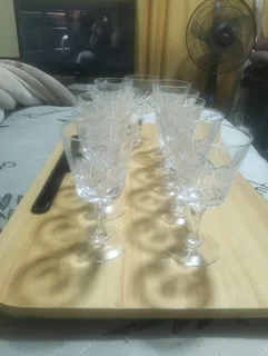 Cristal D'Arques- Durand Chantilly Taille Beaugency wine or water glasses