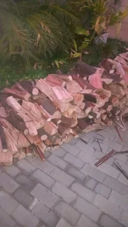 Firewood good for fireplaces.