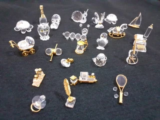 Swarovsky crystal ornaments