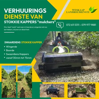 Mulchers / Stokkie Kapper / Wingerd / Boorde