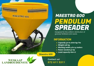 Tendelum Spreader / Boorde / Wingerde / Strooier / Vineyards / Orchards