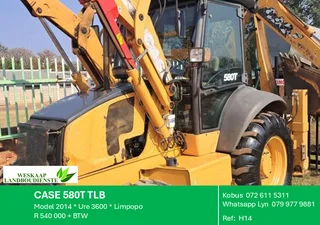 Case 580t Tlb / Backhoe / Front End Loader