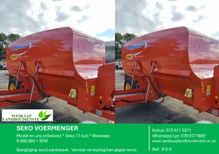 Seko 17 Kub Voermenger / Feed Mixer