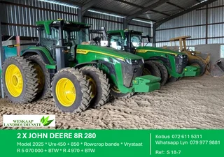 2 X John Deere 8r 280 Trekkers / Tractors