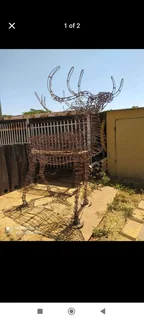 Reindeer Christmas/garden ornaments huge