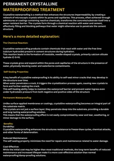 PERMANENT WATERPROOFING SOLUTION