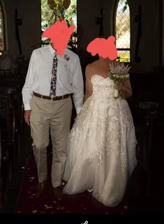 Viola Chan Wedding Dress size 6 (slightly adjusted to fit a size 36)