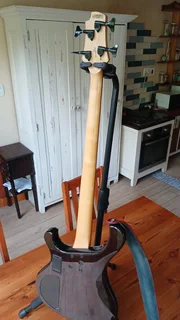 Bass Guitar Cort T-74 Active Like new with a leather Strap