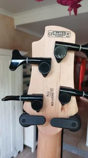 Bass Guitar Cort T-74 Active Like new with a leather Strap