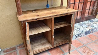 Antique Rustic Oregon Pine Kitchen Cupboard / sideboard
