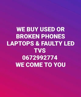 We buy broken and new used phones or iPhone >