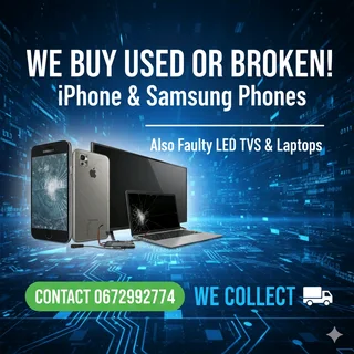 We buy cracked new or used phones and laptops [ iPhone
