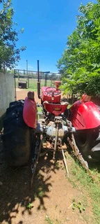Massey Ferguson 240Loop nog baie mooi. Nuwe voorbande en alles werk op die trekker.Het papiere