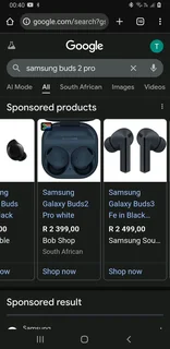 Wireless earphones headphones Samsung Galaxy Buds2 Pro