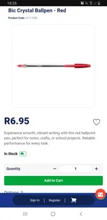 Bic red ball pens Crystal Red