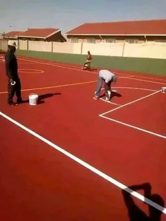 We do Tennis Courts new grounds and repairing