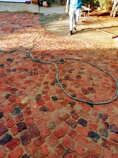 We do Cobble half brick paving