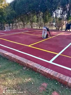 We do Tennis Courts new grounds and repairing