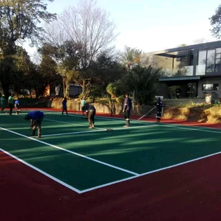 We do Tennis Courts new grounds and repairing