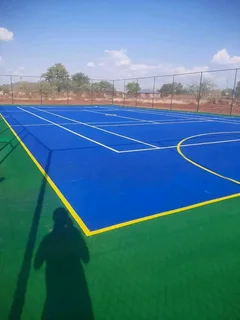 We do Tennis Courts new grounds and repairing