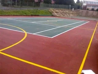 We do Tennis Courts new grounds and repairing