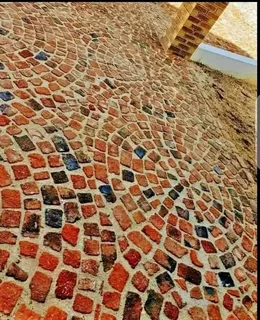 Cobble half brick Paving