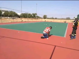 We do Tennis courts new grounds and repairing