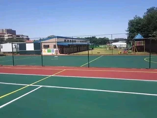 Tennis courts new grounds and repairing
